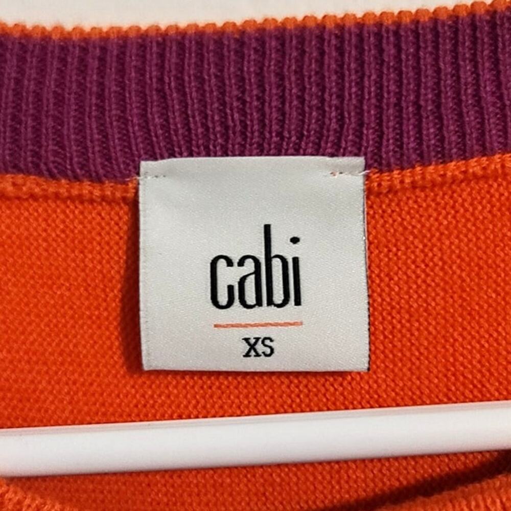 Cabi #5008 Cropped Piccolo Shrug Cardigan Tiger Lily Orange XS - Picture 5 of 9
